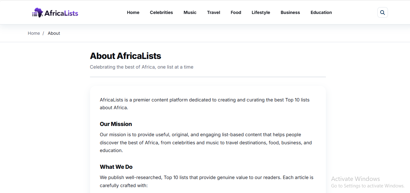 AfricaLists